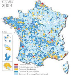 Etat de l'intercommunalit&eacute; 2009