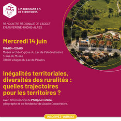 Inégalités territoriales et diversités des ruralités : quelles trajectoires pour les territoires ?