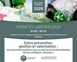 Colloque ADGCF dédié aux politiques intercommunales de gestion des déchets Colloque ADGCF dédié aux politiques intercommunales de gestion des déchets