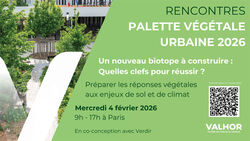 Rencontres palette végétale urbaine 2026