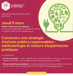 Construire une stratégie d'achats publics responsables: méthodologie et retours d'expériences pratiques Construire une stratégie d'achats publics responsables: méthodologie et retours d'expériences pratiques