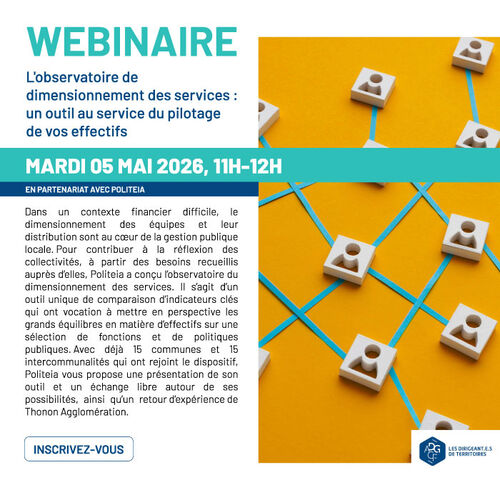 Webinaire  - L'observatoire de dimensionnement des services publics