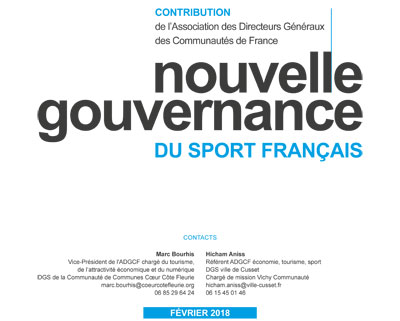 Publication :  contribution pour une nouvelle gouvernance du sport français