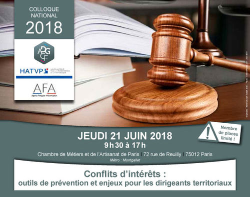 Le 21 juin 2018, l'ADGCF organisait un colloque de haut niveau pour un sujet à hautes responsabilés