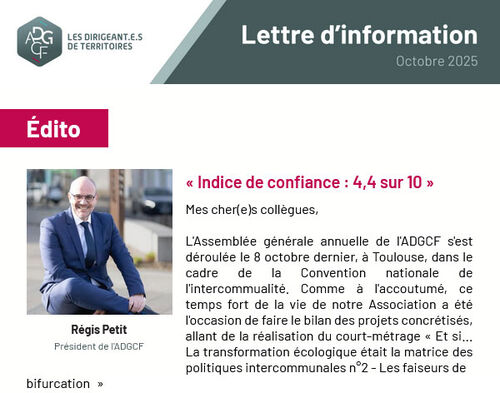 Vient de paraître : la lettre d'information de l'ADGCF