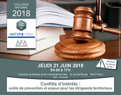 Colloque Conflits d'intérêts